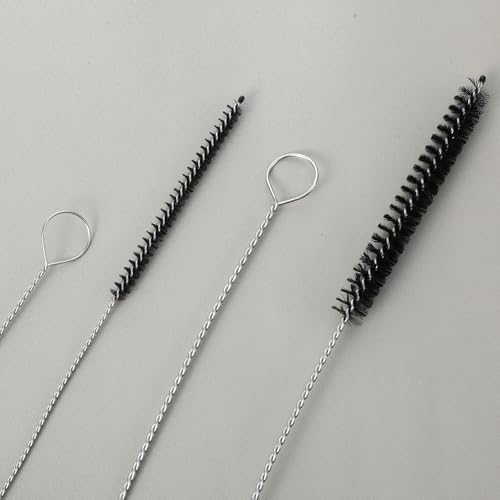 Gjinxi 4 pcs Schlauchbürste 100cm Extra Lange Reinigungsbürste Nylon Milchschlauchbürste Dünn Flaschenbürste Bürste Rohrbürste für Strohhalmrohr,Schlauch,Flaschen,Kühlschrankablauf Strohhalm Bürste B