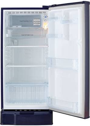 Image of LG 188 Litres Direct Cool Single Door Refrigerator (GL-D191KBPX.ABPZEBN, Blue Plumeria)