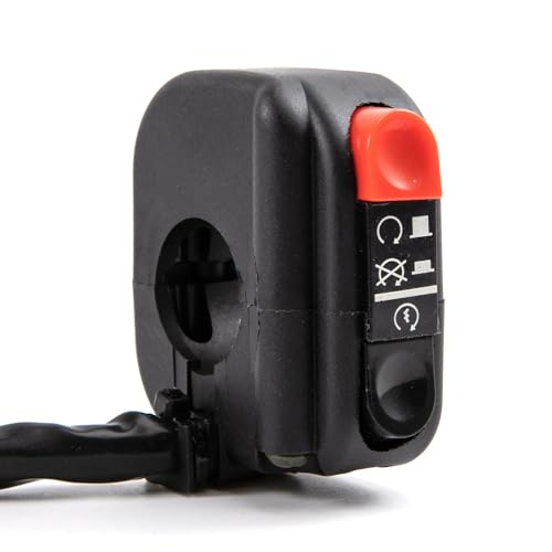 Interruptor izquierdo para manillar de moto: control de intermitentes y bocina 5