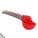 IKEA - DESSERT Measuring Spoons, Set of 4, Red, Stainless Steel
