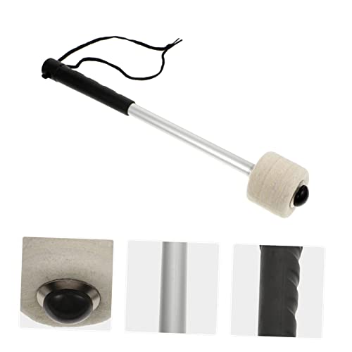 Baquetas portátiles Toyvian de aleación de aluminio con cabeza de fieltro para principiantes, accesorio duradero para instrumentos de percusión miniatura 2