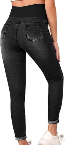 Jeans Skinny Jeans,FüR Schwangere Schwangerschafts Jeans, Lang Umstandshose Jeans,Hose Destroyed Jeans,Maternity Jean,Denim Leggings,FüR Umstands Jeans