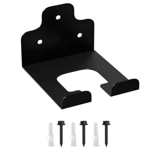QTFYE Soporte de pared para cortasetos – Soporte de pared resistente para recortadora | Organizador de garaje | Percha de herramientas eléctricas para recortadora de césped, cortasetos, herramientas