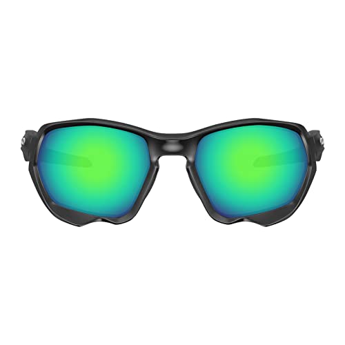 Image of Well-aimed Replacement Lenses Compatible with Oakley Plazma OO9019 Sunglasses - Green Iridium Polarized