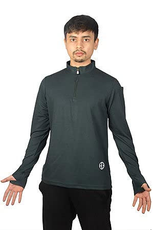 GOAT SPORTSMen's Regular Fit T-Shirt (Full_Indie Green_XL)