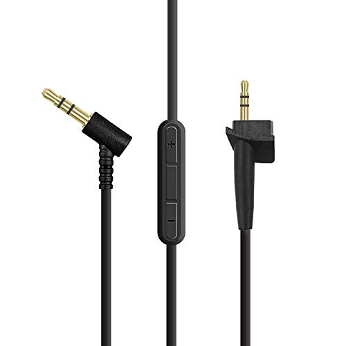 Image of AE2 Replacement Audio Cable Cord for Bose Around Ear 2 AE2 Headphones with Inline Mic Volume Control 1.4 Meters 3.5mm to 2.5mm Cable for iOS Android System (Built-in Microphone)