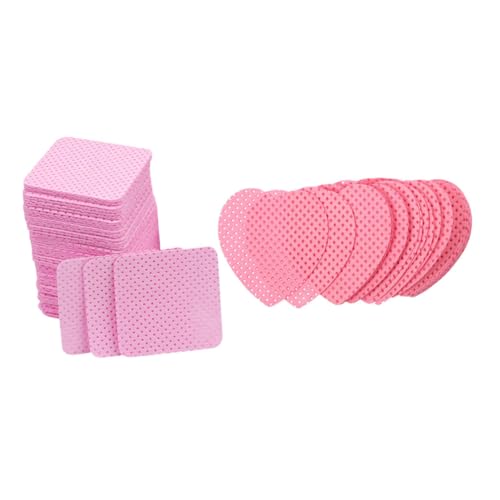 WRITWAA 400 Hojas Almohadillas De Limpieza De Limpieza Para Pelusa De Uñas Clavo Limpiador Para Uñas Agente De Mudanzas Polaco Pintauñas De Gel Algodón Rosa
