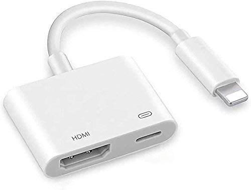 iPhone HDMI 変換ケーブル ライトニング 最新型 テレビ プロジェクター モニター接続ケーブル Digital AVアダプター Lightning - Digital AVアダプタHD 1080P スマホ 高解像度 操作不要 ゲーム TV視聴