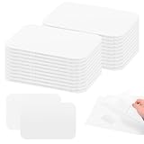 20 Pcs Hook and Loop Strips, Self Adhesive Design with Adhesive Backing, Reusable Interlocking Mounting Tape for Bench Cushion Door Mat Kitchen Mat Bathroom Rugs Car Carpet Mat (WhiteA)