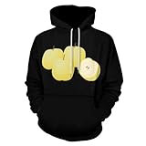 [TOBSD] パーカー 秋の味覚の梨 プルオーバー メンズ レディース 長袖 トレーナー スウェット 大きいサイズ トップス ドスウェットシャツ おしゃれ カジュアル 男女兼用 春秋冬服 S-6XL