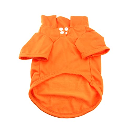 OHANASpring Wear Collection - Polo T-Shirts In Beautiful And Bright Solid Colours For Cats And Dogs - Orange Medium Size, Pcs0012/02