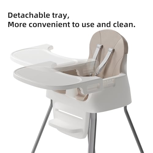Portable Baby Highchair for Months Infants and Toddlers with 5 Point Harness Convertible Comfortable
