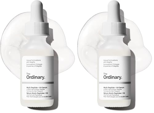 Image of The Ordinary Multi-Peptide + HA, Anti-Aging Formula for Crow's Feet, Elasticity & Firmness, 30ml (Pack of 2)