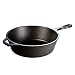Lodge L8DSK3 Cast Iron Deep Skillet, Pre-Seasoned, 10.25-inch