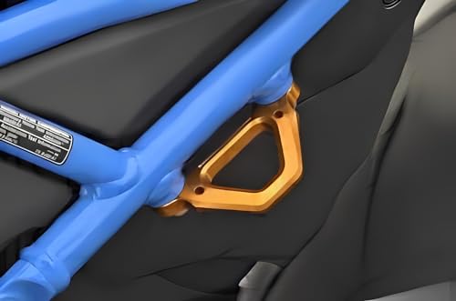 Modeer Für GSX-8S 2023 2024 2025 GSX8S GSX 8S Motorrad Aluminum Hinterer Hilfsrahmen Racing Hooks Zurrhalter fester Hakensatz gsx8s gsx 8s Zubehör (Blau)