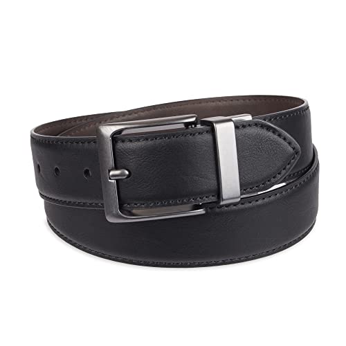 Image of Levi's Leather Men's Levis 40Mm Reversible Belt With Brushed Silver Buckle
