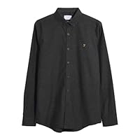 Farah Men's Steen LS BD Shirt, Evergreen Marl, S