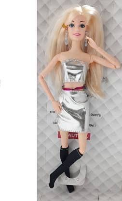 Yunicron Max Silver Bendable Doll with Movable Joints