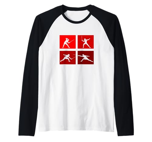 Fencing Game gamer Fencing accessories fencer sport Fencing Raglan Baseball Tee