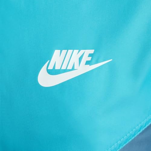 Nike Unisex Kinder Sportswear Windrunner Mit Kapuze Für Ältere Repel-Jacke, Dusty Cactus/Smokey Blue/White, 8-9 Jahre EU