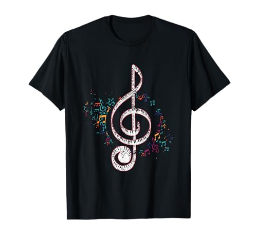 Note Musicali Chiave Di Violino Pianoforte Maglietta