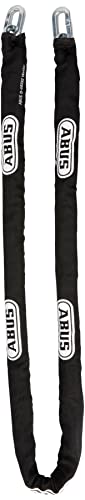 ABUS 8KS Chain - for securing Bicycles, Objects and More - 8 mm Thick Chain - can be Combined with a Padlock - 140 cm Long, Black