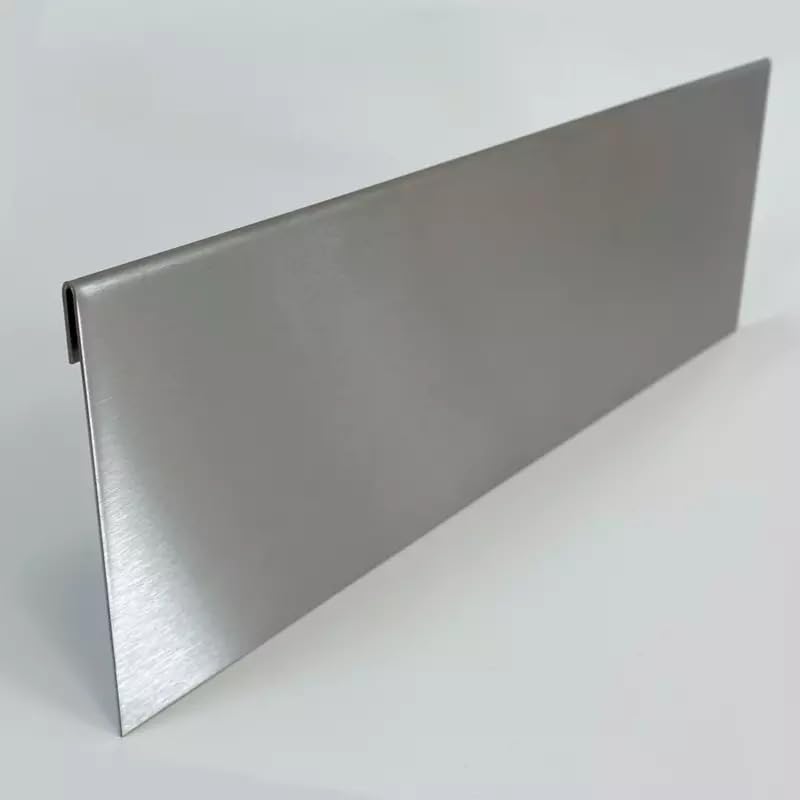 designbleche | Rasenkante Metall | aus Edelstahl | Beeteinfassung 100 x 20 cm | Robust & flexibel | Mähkante, Beetumrandung & Rasenbegrenzung