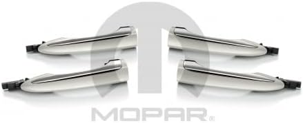 Mopar 82214409 White and Chrome Door Handle, 4 Pack