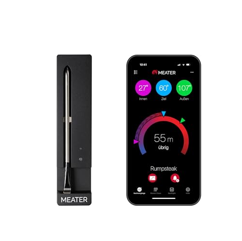 MEATER SE: Das Kabellose, Smarte Fleischthermometer mit Bluetooth | Hohe Reichweite | Misst Kern-...