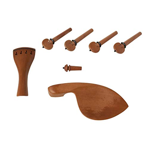 Kit Hill para Violino 4/4 em Boxwood com 7 Peças e Pino Colar Preto - DAC8313