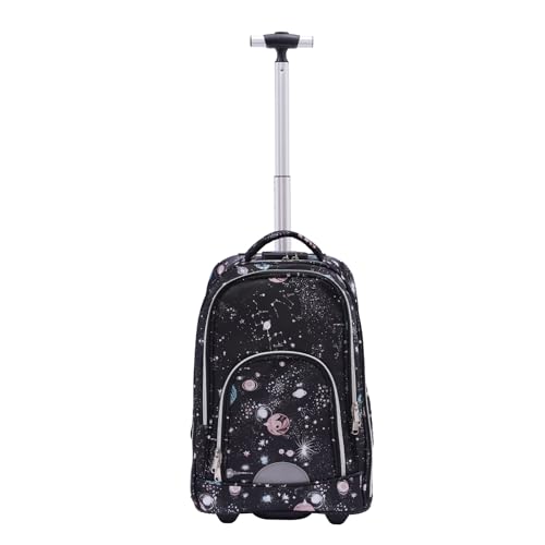 WINPANG Reisrugzak van 45 liter, rugzak met trolleyfunctie, laptopvak, drie inch codesloten en anti-diefstal achtervak, Sterrengrijs, 33*25*49cm/13*9.84*19.3inch