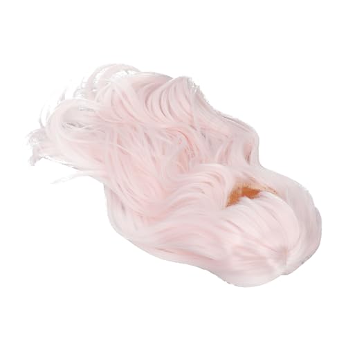 Perruque rose clair pour poupée en coton 35-39cm SEAFRONT
