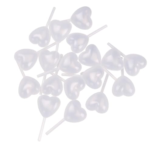 100 pipetas líquidas de plástico de 4 ml con forma de corazón, cuentagotas de grado alimenticio, pipetas para apretar para decoración de postres de chocolate, helado (amor)