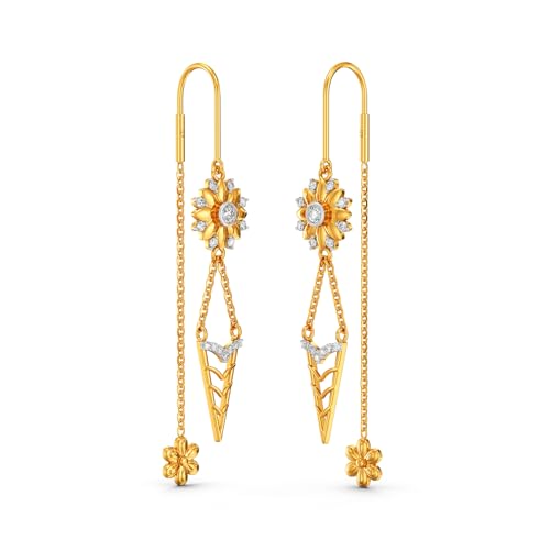 Image of Joyalukkas 22k (916) Purity BIS Certified Sui Daga Gold Earrings For Women