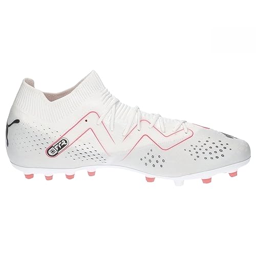 Foto von PUMA Herren Future Match Mg Fussballschuh, White Schwarze Feuer-Orchidee, 42 EU
