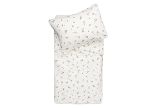 Jollein Juego de ropa de cama infantil Riverside, 100 x 140 cm, 100% algodón, certificado Öko-Tex, ropa de cama de bebé con funda de almohada