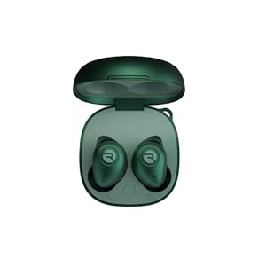 Raycon Fitness Bluetooth True Wireless Earbuds with Built in Mic 56 Hours of Battery, IPX7 Waterproof, Active Noise Cancellation, Awareness Mode, and Bluetooth 5.3 (Green)