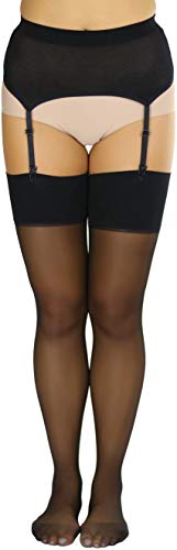 Image of ToBeInStyle Women's Suspender Pantyhose
