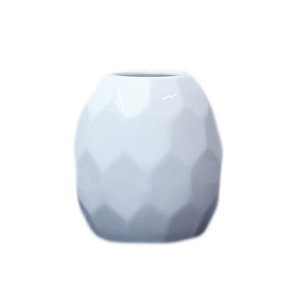Bzgpmfud Ceramic Vase Desktop Flower Arrangement Small Bottle Decoration Living Room Arrangement(15Cm*6Cm*12.5Cm)