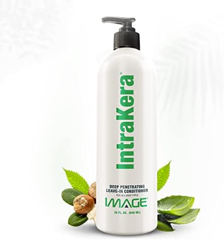 Image Intrakera Leave in Conditioner for All Hair Types, 32 Fl Oz - Detangler for Dry or Damaged Hair - Deep Moisturizer Hair Treatment for Women - Anti Frizz