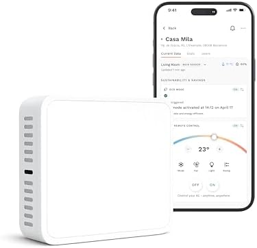 Smart Air Controller | Energy Saving, WiFi Connection, Voice Assistant Compatible | Comfort and Control for Your Existing Air Conditioner, Mini Split ...