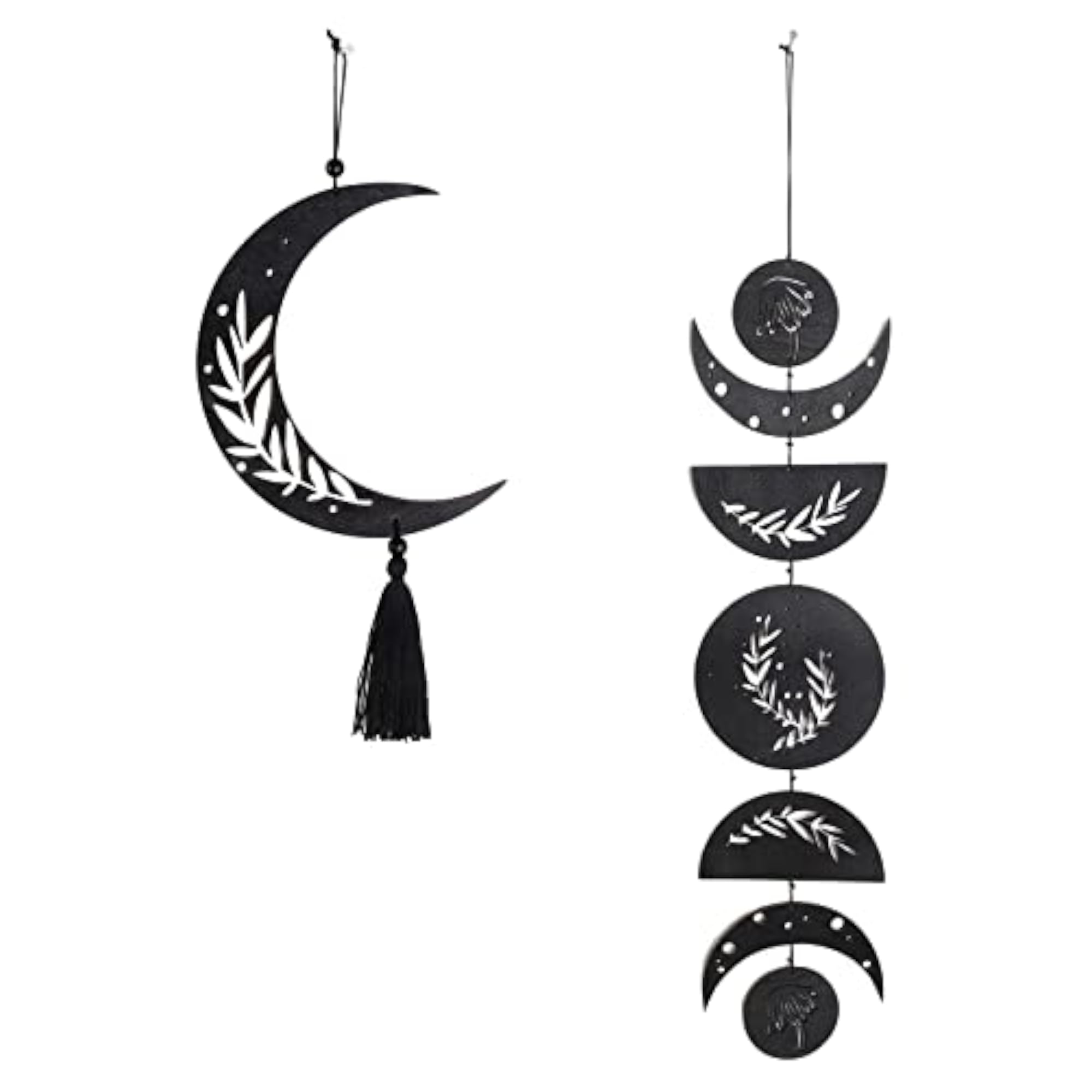 Moon Phase Wall Hanging, 2Pcs Home Decoration