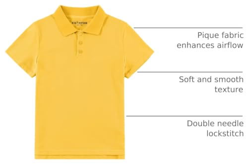 Image of Kid Nation Boys Polo Shirts Kids Girls School Collared Uniform Shirts