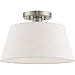Livex Lighting 1 Lt Brushed Nickel Ceiling Mount