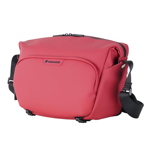 Image of Vanguard VEO Lite S7L Camera & Everyday Shoulder Bag (Red) - Fits Mirrorless Camera + Multiple Lenses, Tablet Storage, Removable Dividers, Easy-Clean Water-Resistant Design