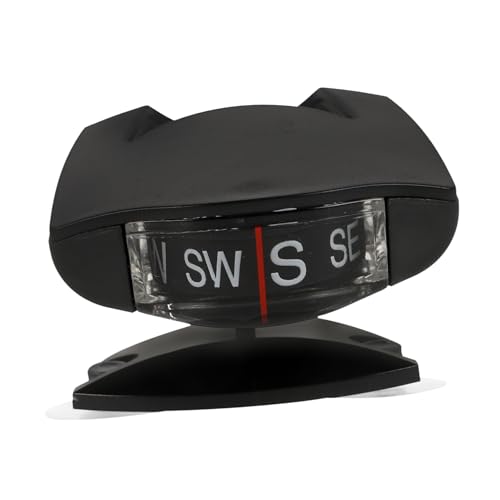 Mikinona Car Compass Guide Ball Compact Dashboard Mount for Auto Motorcycle Navigation