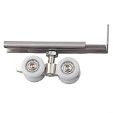 FACAIIO Schiebetür-Rad Hängeschiene Riemenscheibe für Kleiderschrank, 50 kg Tragfähigkeit, Zinklegierung Hardware mit leichtgängigem Rolllager