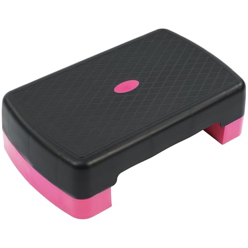 Fitvids 18' Workout Aerobic Stepper Step Platform with 2 Risers, Multiple Colors