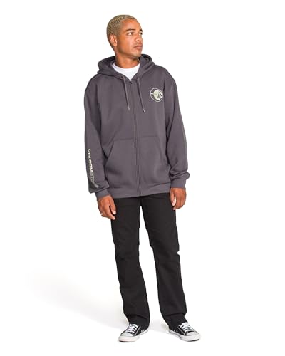 Image of Volcom Men's Roundabout Zip Hoodie Fleece Sweatshirt