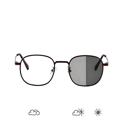 Photo-grey glasses Myopia glasses Men's and women's Fashionable glasses2